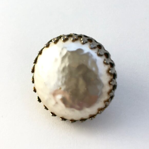 Pair of Miriam Haskell Baroque Pearl Earrings and Bonus Large Single Earring - Picture 8 of 10